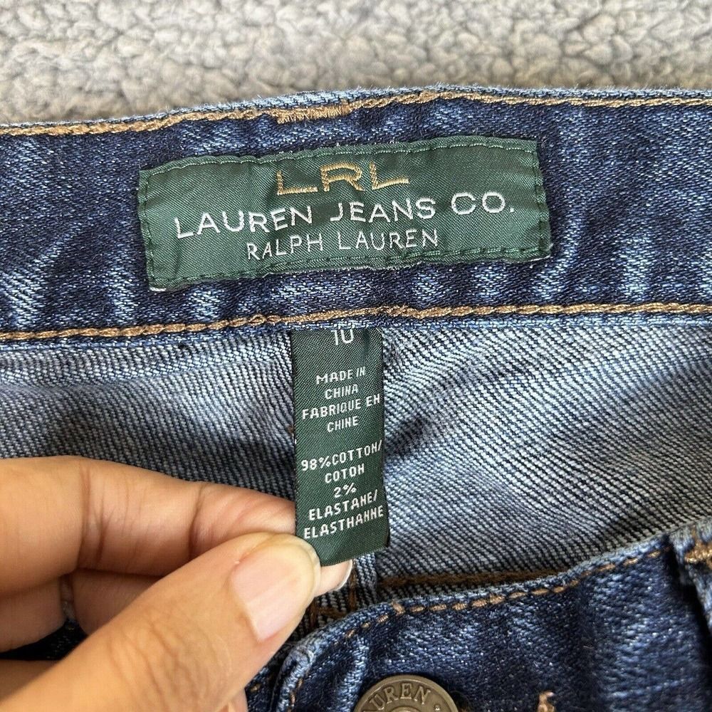 Lauren Ralph Lauren Jeans Womens 10 Blue Denim Classic Boot Cut Mid Rise - Picture 3 of 15